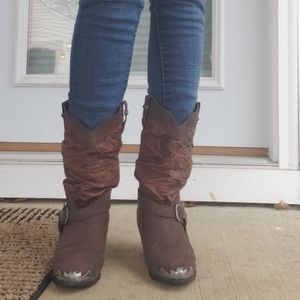 Womens slouchy Cowgirl Boots